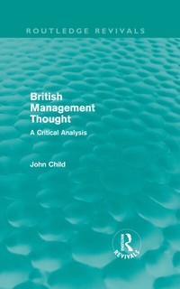 Enlarge image Cover: British Management Thought (Routledge Revivals) - Routledge