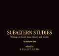 Cover: Subaltern Studies: Volumes 1-10 as a set - OUP India