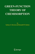 Cover: Green-Function Theory of Chemisorption - Springer