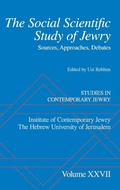 Cover: The Social Scientific Study of Jewry - Oxford University Press Inc