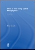 Cover: What is this thing called Metaphysics? - Routledge