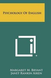 Abbildung von: Psychology of English - Literary Licensing, LLC