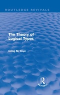 Cover: The Theory of Logical Types - Routledge