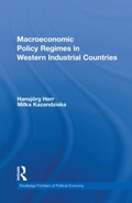 Cover: Macroeconomic Policy Regimes in Western Industrial Countries - Routledge