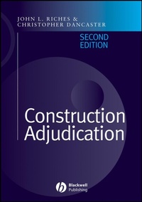 Abbildung von: Construction Adjudication - Wiley