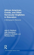 Cover: African American, Creole, and Other Vernacular Englishes in Education - Routledge
