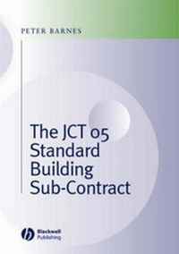 Abbildung von: The JCT 05 Standard Building Sub-Contract - Wiley