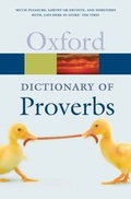 Cover: A Dictionary of Proverbs - Oxford University Press