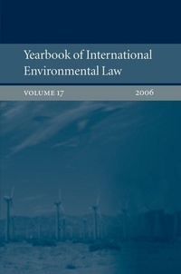 Bild: Yearbook of International Environmental Law: Vol. 17, 2006 - Oxford University Press