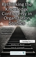 Cover: Rethinking the Knowledge Controversy in Organization Studies - Routledge