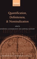 Cover: Quantification, Definiteness, and Nominalization - Oxford University Press