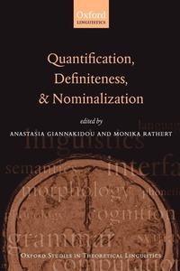 Enlarge image Cover: Quantification, Definiteness, and Nominalization - Oxford University Press