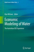 Cover: Economic Modeling of Water - Springer