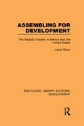 Cover: Assembling for Development - Routledge