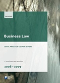 Cover: Business Law 2008-2009 - Oxford University Press