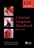 Cover: Criminal Litigation Handbook 2008-2009 - Oxford University Press