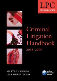 Enlarge image Cover: Criminal Litigation Handbook 2008-2009 - Oxford University Press
