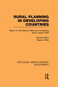 Enlarge image Cover: Rural Planning in Developing Countries - Routledge