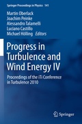 Cover: Progress in Turbulence and Wind Energy IV - Springer