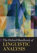 Cover: The Oxford Handbook of Linguistic Analysis - Oxford University Press
