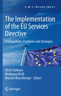 Cover: The Implementation of the EU Services Directive - T.M.C. Asser Press