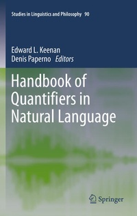 Enlarge image Cover: Handbook of Quantifiers in Natural Language - Springer