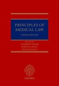 Cover: Principles of Medical Law - Oxford University Press