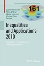 Cover: Inequalities and Applications 2010 - Birkhäuser