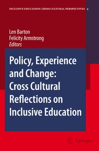 Enlarge image Cover: Policy, Experience and Change: Cross-Cultural Reflections on Inclusive Education - Springer