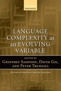 Cover: Language Complexity as an Evolving Variable - Oxford University Press