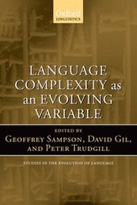 Enlarge image Cover: Language Complexity as an Evolving Variable - Oxford University Press