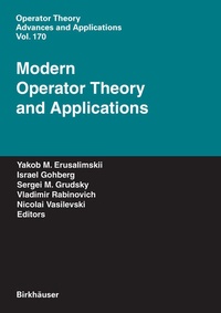 Enlarge image Cover: Modern Operator Theory and Applications - Birkhäuser