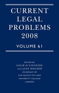 Enlarge image Cover: Current Legal Problems: Volume 61 - Oxford University Press