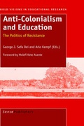 Cover: Anti-Colonialism and Education - Sense Publishers