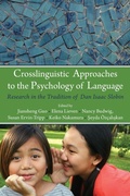 Cover: Crosslinguistic Approaches to the Psychology of Language - Psychology Press