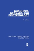 Cover: Durkheim, Bernard and Epistemology - Routledge