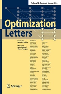 Abbildung von: Optimization Letters - Springer