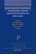 Cover: Human Longevity, Individual Life Duration, and the Growth of the Oldest-Old Population - Springer