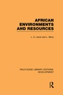 Cover: African Environments and Resources - Routledge
