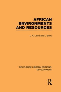 Enlarge image Cover: African Environments and Resources - Routledge
