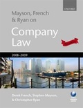 Cover: Mayson, French and Ryan on Company Law - Oxford University Press