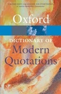 Cover: Oxford Dictionary of Modern Quotations - Oxford University Press