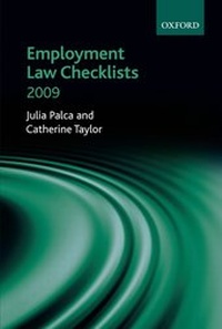 Abbildung von: Employment Law Checklists 2009 - Oxford University Press