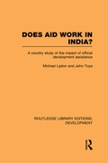 Cover: Does Aid Work in India? - Routledge