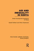 Cover: Aid and Inequality in Kenya - Routledge