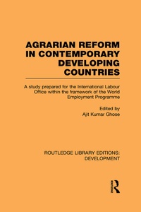 Enlarge image Cover: Agrarian Reform in Contemporary Developing Countries - Routledge