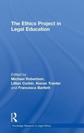 Cover: The Ethics Project in Legal Education - Routledge