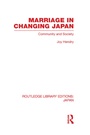 Cover: Marriage in Changing Japan - Routledge