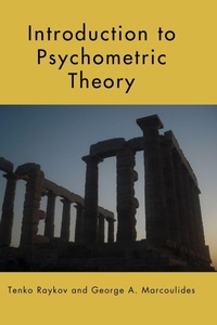 Enlarge image Cover: Introduction to Psychometric Theory - Routledge