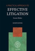 Cover: A Practical Approach to Effective Litigation - Oxford University Press